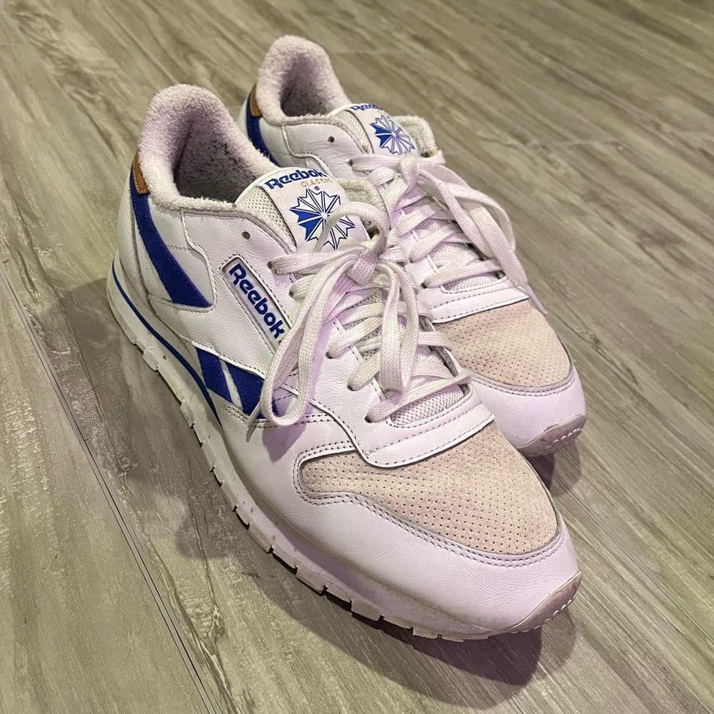 Reebok Classic White/Blue Sneakers